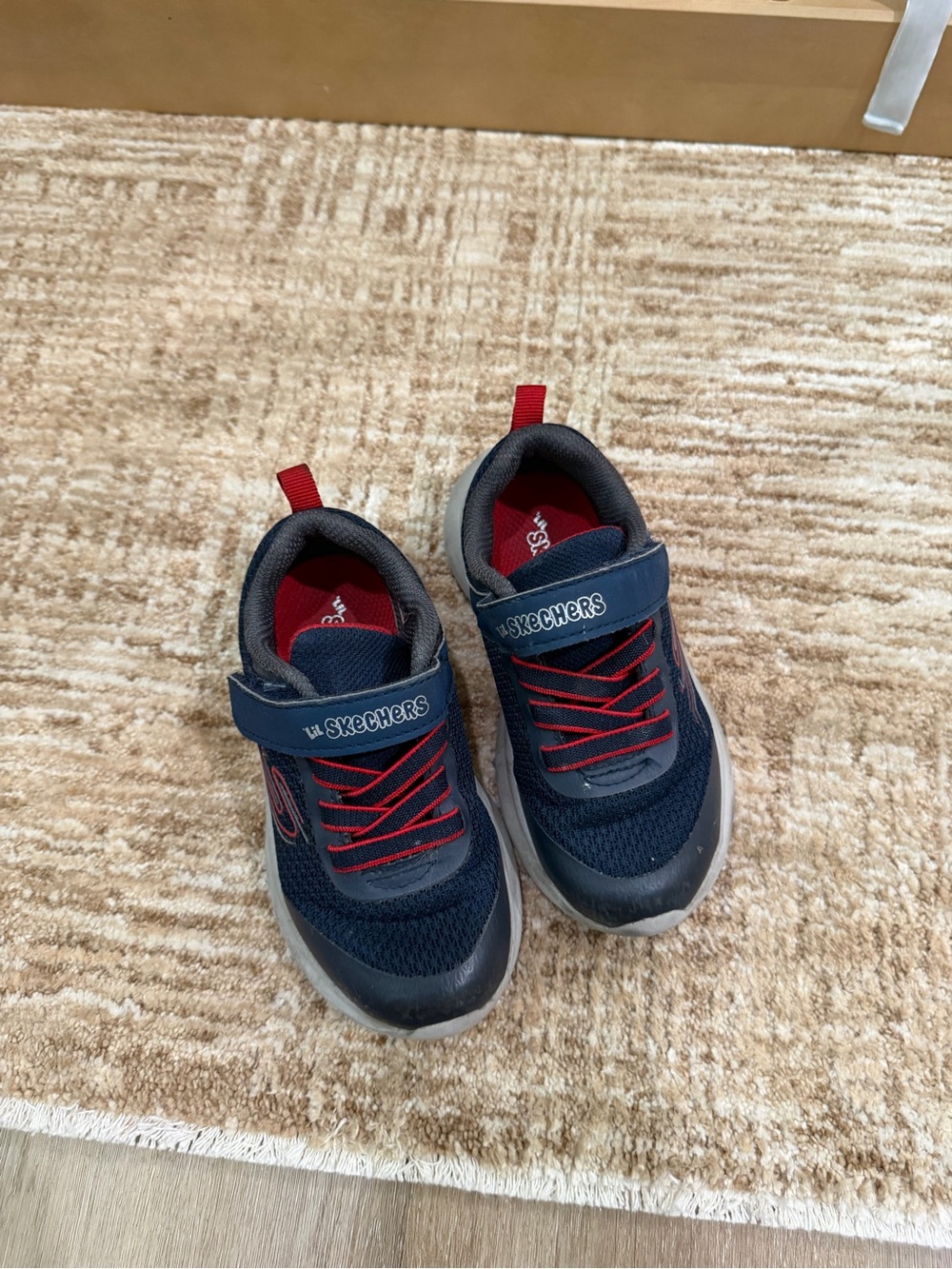 Skechers Kids Navy and Red Athletic Sneakers
